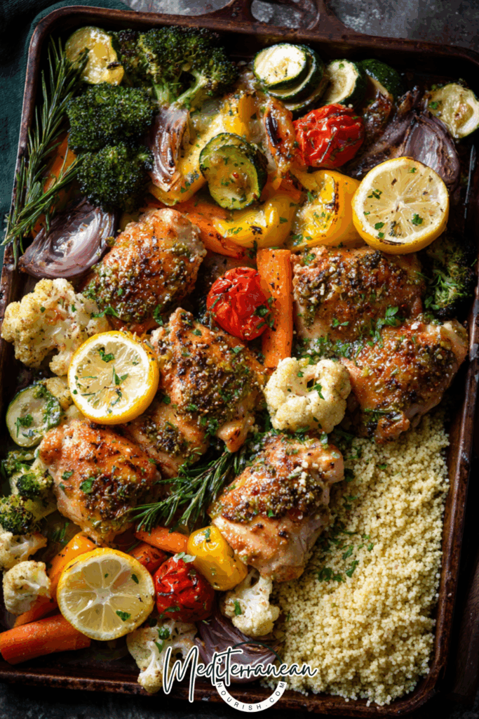 Lemon-Oregano Chicken & Vegetable Sheet Pan