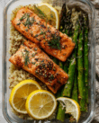 Lemon Herb Salmon with Quinoa & Asparagus