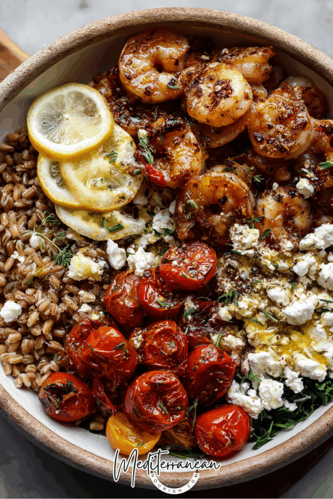 Shrimp & Farro Mediterranean Grain Bowl