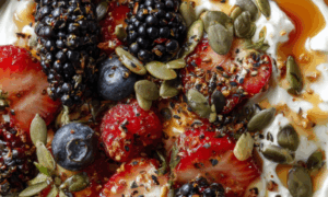 Greek Yogurt Bowl with Honey and Berries