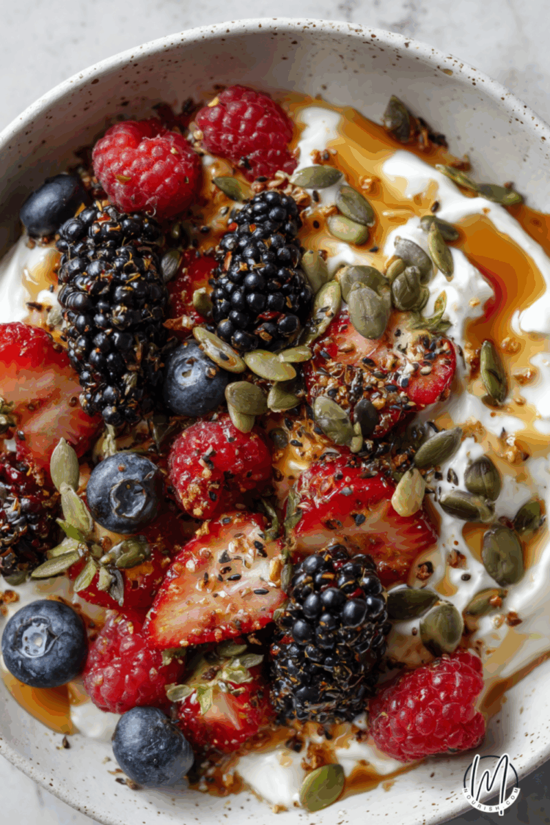 Greek Yogurt Bowl with Honey and Berries