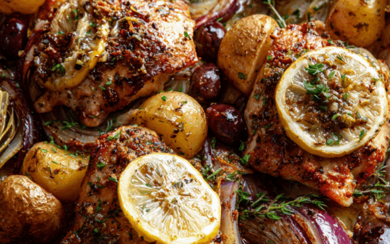Mediterranean sheet pan dinners