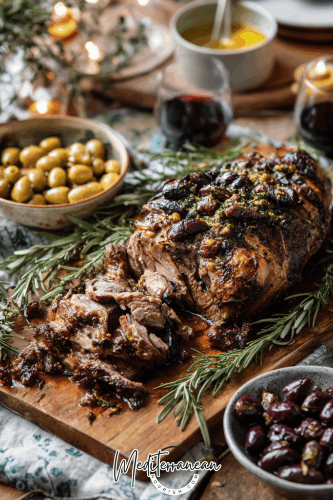 Mediterranean Lamb Roast with Rosemary & Olives