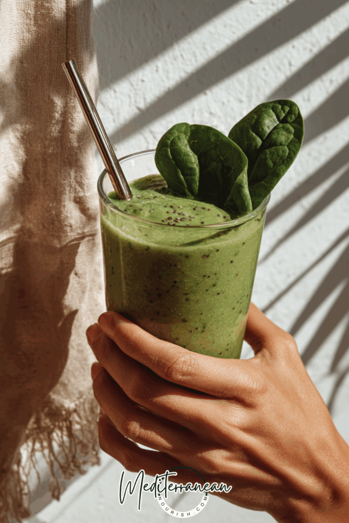 Spinach + Avocado Green Glow Smoothie