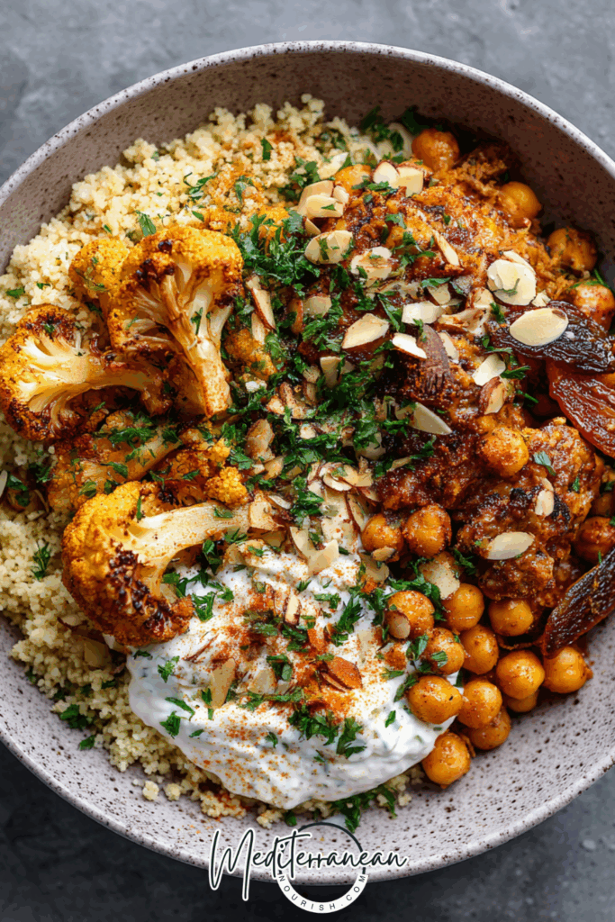 Couscous & Chickpea Bowl with Harissa