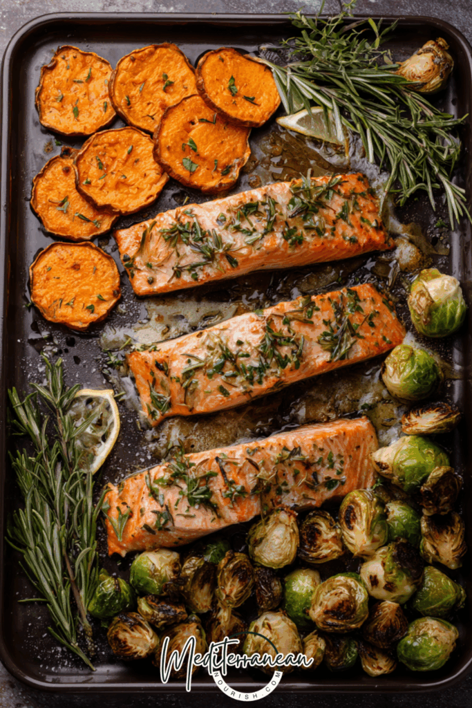 Baked Salmon with Sweet Potato