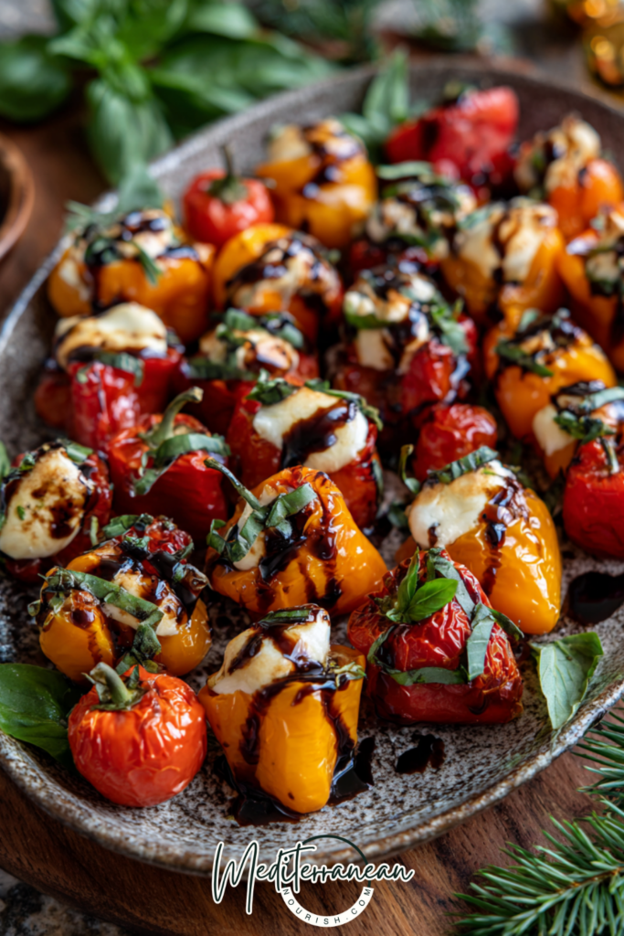Caprese Stuffed Mini Peppers
