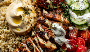 Greek chicken grain bowl